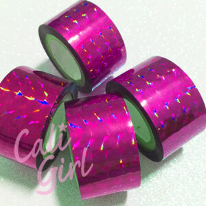 Hot Pink Prism Hologram Rod Tape Roll