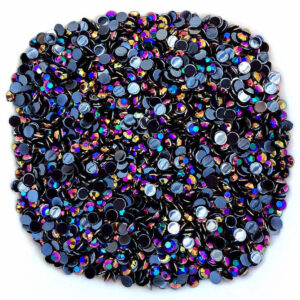 Black-Blue AB Flatback Acrylic Gems
