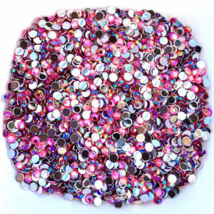 Candy Pink AB Flatback Acrylic Gems