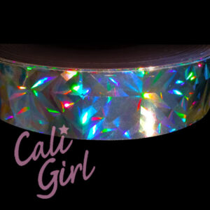 Meteorite Silver Holographic Rod Tape