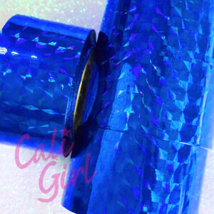 Royal Blue Prism Hologram Rod Tape Roll