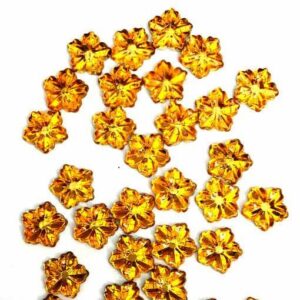 Gold Acrylic Flowers