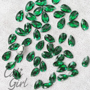 Green Acrylic Tear Drop Petites