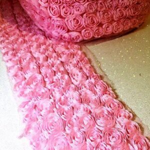 Pink Fabric Rose Roll