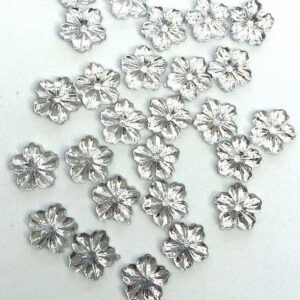 Silver Acrylic Flowers