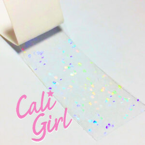 Clear Holographic Sequin Rod Tape