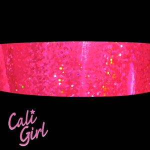 Premium Bright Pink Fluro Sequin Holographic Rod Tape