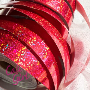 Budget Red Holographic Sequin Rod Tape - By the Metre