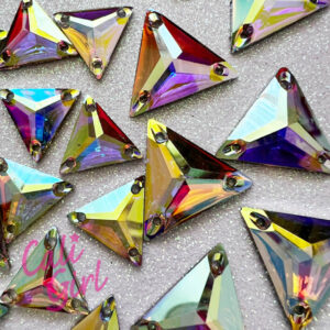 Clear AB Acrylic Triangles