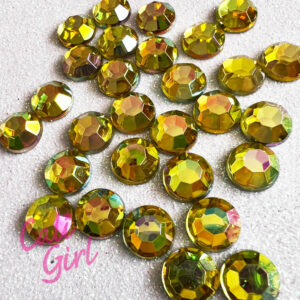 Jonquil AB Green Yellow Acrylic Round Gems