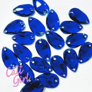 Sapphire Blue Glossy Acrylic Tear Drops