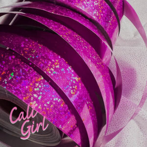 Budget Hot Pink Holographic Sequin Rod Tape - By the Metre
